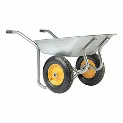 Castorama Brouette Galva Start Twin 2 Roues 90L